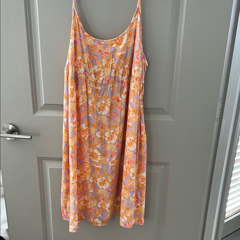 Wild Fable Orange and Purple Floral Top